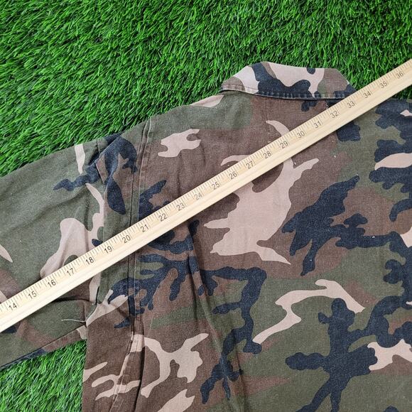 Vintage Winchester Woodland Camo Hunting Field Jacket M 24x27 Baggy - Picture 4 of 10